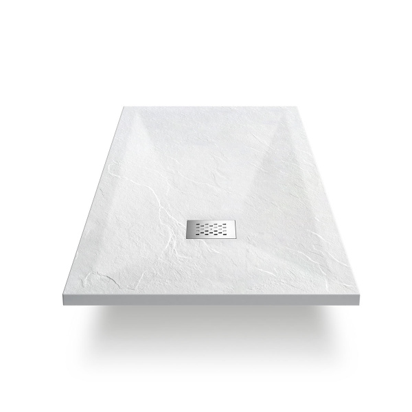 Душевой поддон из искусственного камня  (170х90) Vincea VST-4SR9017W, белый матовый