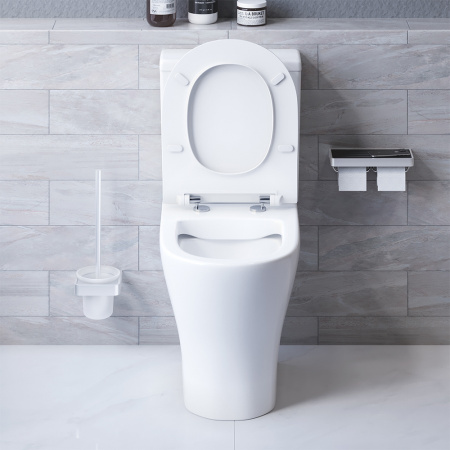 Унитаз-компакт безободковый с сиденьем микролифт Damixa Sirius DX86C8600SC