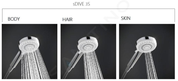 Душевой гарнитур Kludi Dive 6863005-00 Душевой гарнитур Kludi Dive 6863005-00
