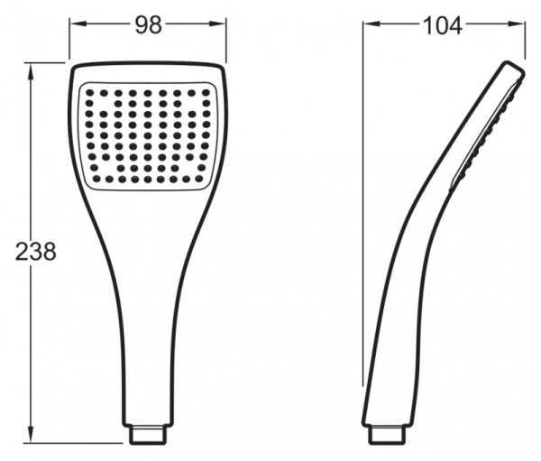 Ручной душ Jacob Delafon Eo E3877-CP Ручной душ Jacob Delafon Eo E3877-CP