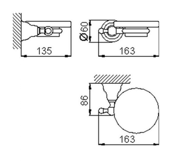 Мыльница с держателем Huber Croisette 4022.01H.CR