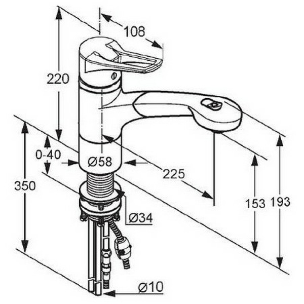 Смеситель для кухни с выдвижным изливом Kludi MX 399410562 Смеситель для кухни с выдвижным изливом Kludi MX 399410562
