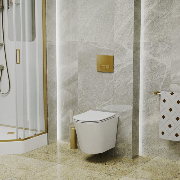 Клавиша смыва Grossman Classic 800.T1.04.310.310 золото матовый