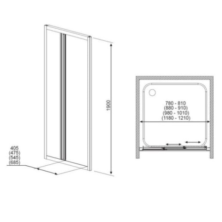 Душевая дверь Radaway Treviso DW 32303-01-06N