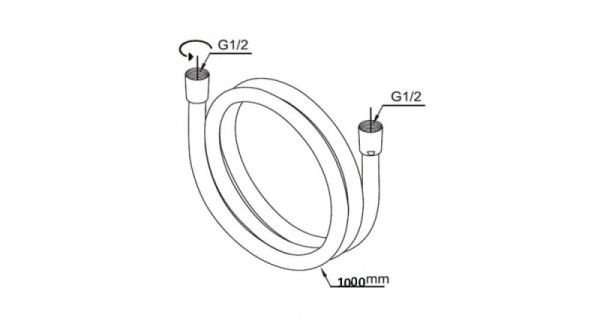Шланг для душа WasserKRAFT A056