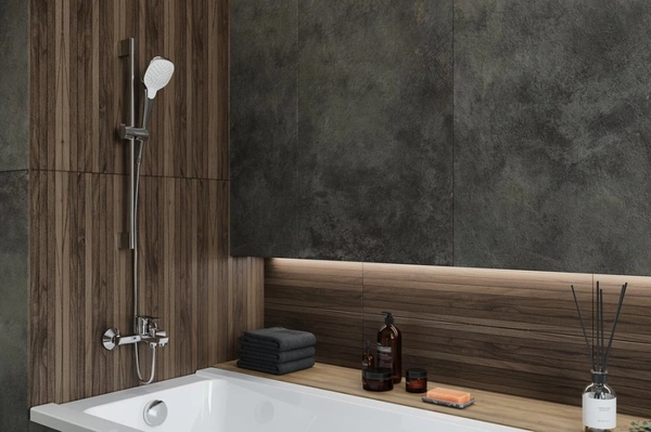 Душевой гарнитур Hansgrohe Croma Select E Vario EcoSmart 26583400 белый/хром