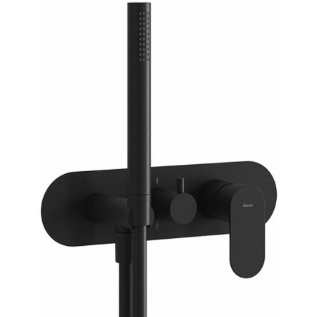 Смеситель для душа Ravak Eleganta EL 065.20BLM.O2+S X070300 черный матовый