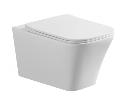 Унитаз подвесной безоботковый Art&Max PLATINO AM9321CHR (без сиденья)