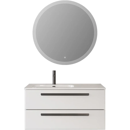 Тумба под раковину Cezares ECO-CER-N-1000-2C-SO-BL-L Bianco Lucido без ручек