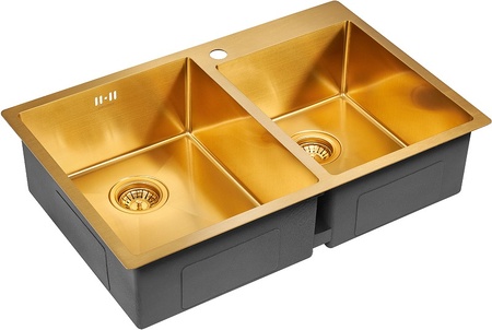 Кухонная мойка Paulmark  Helfer PM237851-BG брашированное золото