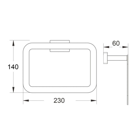 Кольцо для полотенец Belz  B90404, вороненая сталь