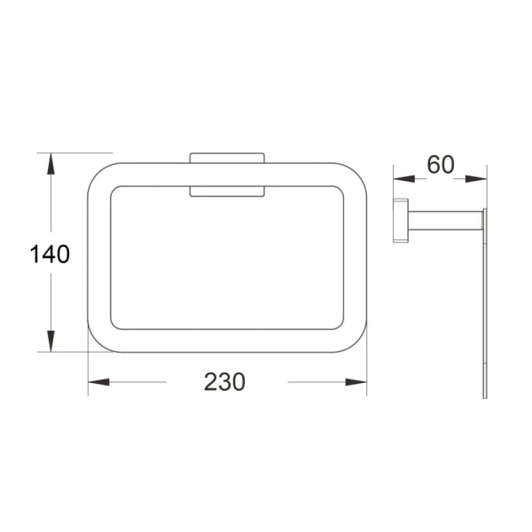Кольцо для полотенец Belz  B90204, хром Кольцо для полотенец Belz  B90204, хром