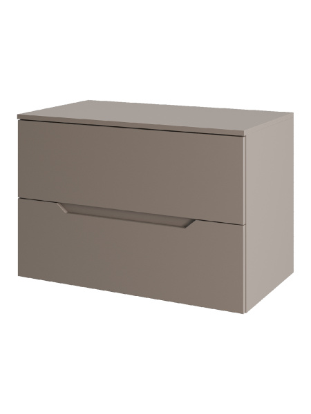 Тумба без раковины подвесная 70 столешница МДФ, Orange Line Li-70TuLMDF матовый латте