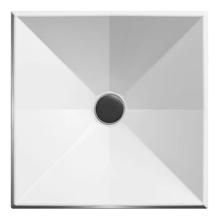 Раковина накладная (41х41) Bien Kristal KRLG04101FD0W3000