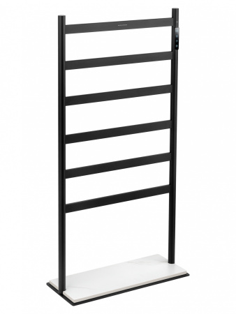 Полотенцесушитель электрический напольный WONZON & WOGHAND ESSEN, черный матовый WW-A406-MB