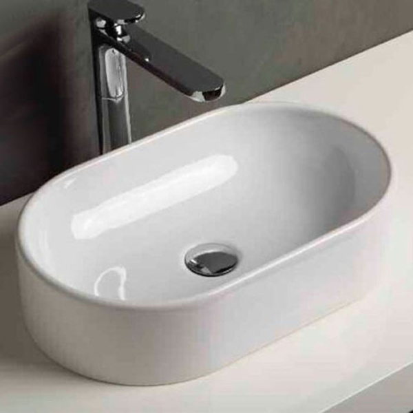 Раковина накладная (49х30) Azzurra Lavabi Arredo LALA04930000BI/(OV49bi)*0