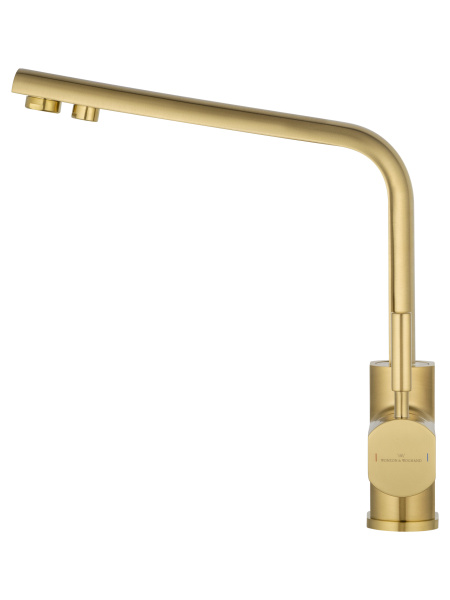 Смеситель для кухни c подключением фильтра WONZON & WOGHAND, брашированное золото WW-88458003-BG Смеситель для кухни c подключением фильтра WONZON & WOGHAND, брашированное золото WW-88458003-BG