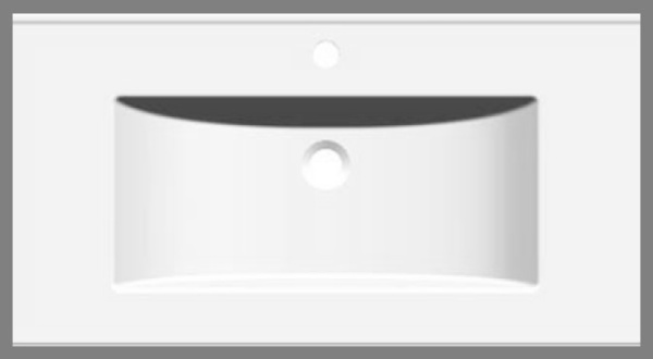 Раковина Misty Sanita Quadro (90х47) QDR90SLWB01