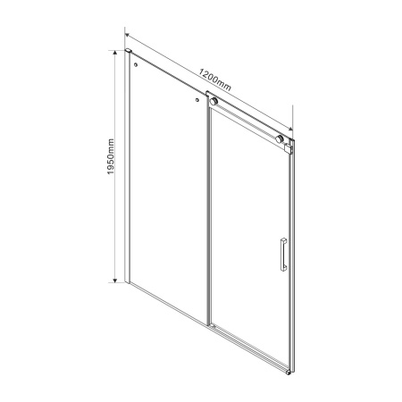 Душевой уголок Vincea  Como VSR-1C8012CL (120х80)  хром, стекло прозрачное