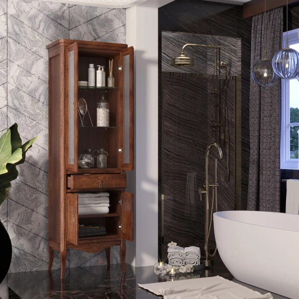 Пенал Opadiris Лоренцо двухстворчатый, цвет светлый орех 00-00001803