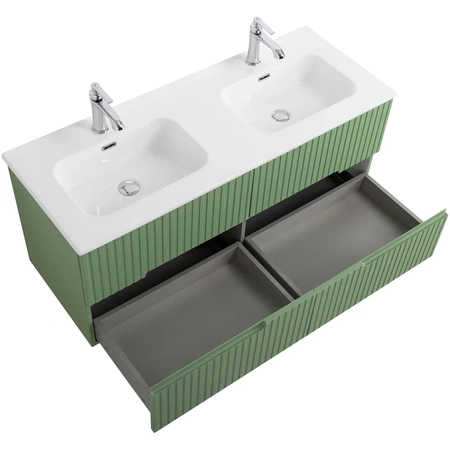 Тумба под раковину Cezares DUET-N-1200-4C-SO-2-PS-P Фисташковый софт