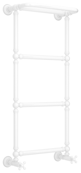 Полотенцесушитель Водяной Сунержа Ренессанс 1386 (96х40) Белый 12-0281-9640