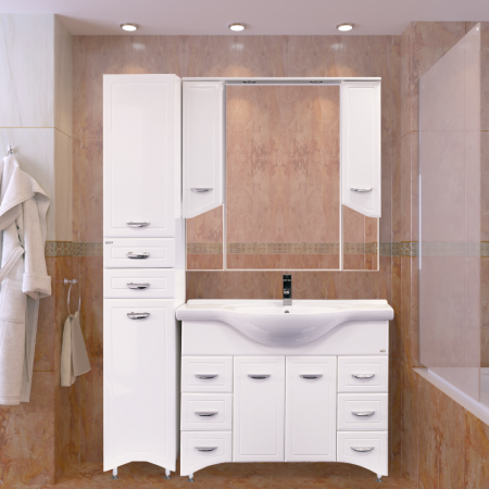 Зеркало-шкаф (101х100) Misty Дрея 105 Э-Дре02105-01Св