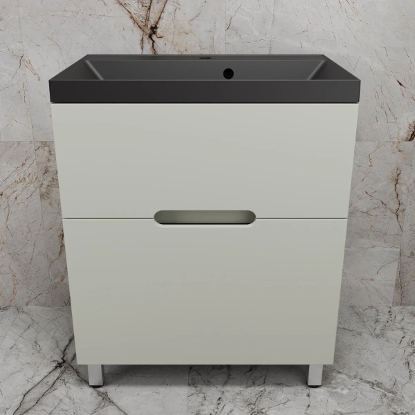 Тумба напольная без раковины 70 см Style Line Матис ЛС-00002435 оливковый матовый