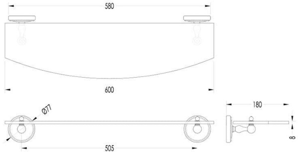 Полка Devon&Devon Dorothy DOR410CR
