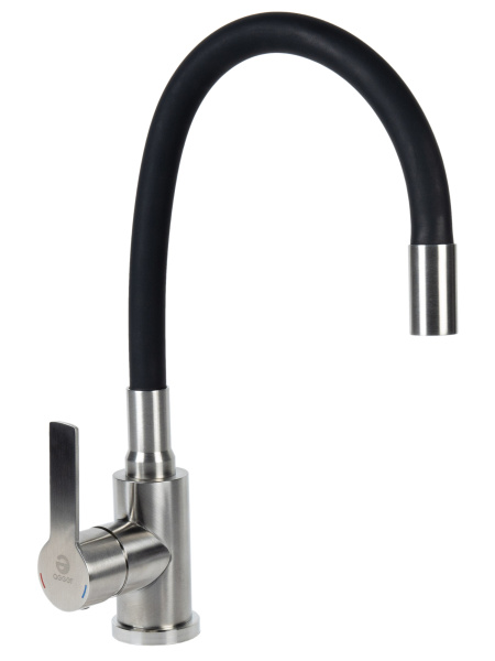 Смеситель для кухни однорычажный с гибким изливом Agger Easy A3100522 сатин матовый