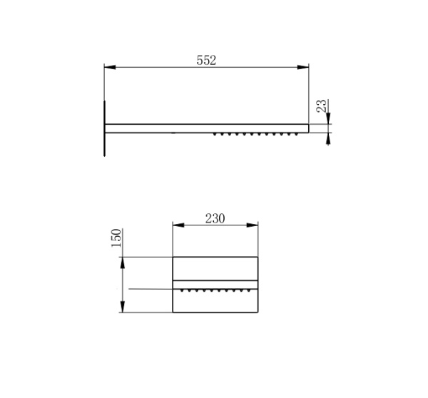 Верхний душ WONZON & WOGHAND, темный графит WW-HS101-BGG Верхний душ WONZON & WOGHAND, темный графит WW-HS101-BGG