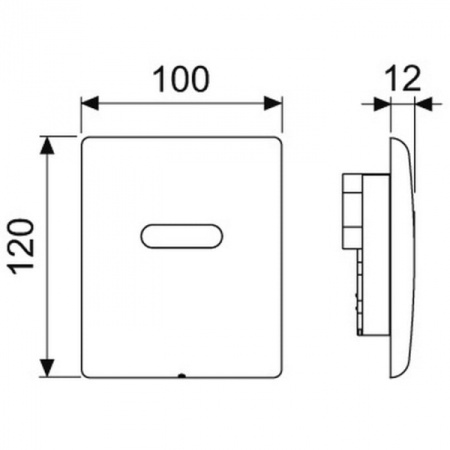 Панель смыва с инфракрасным датчиком ТЕСЕ 9242354