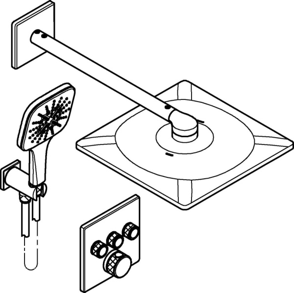 Душевая система Grohe Rainshower 310 SmartActive Cube 34864000