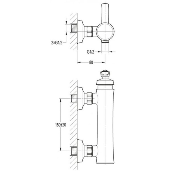 Смеситель для душа CEZARES LIBERTY-F-D-01 Смеситель для душа CEZARES LIBERTY-F-D-01