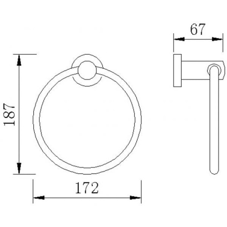 Держатель для полотенец Rush Victoria VI71510