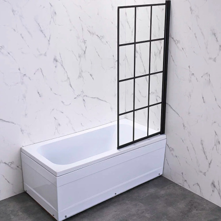 Шторка на ванну Veconi Palau PL-77R, (70x150) PL77R-70-01-C6