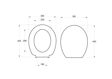 Крышка для чаши Roca Victoria ZRU8013900 петли хром
