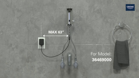 Смеситель для раковины cенсорный Grohe Bau Cosmopolitan E 36452 000 (36452000) хром
