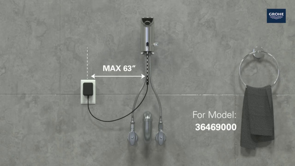 Смеситель для раковины cенсорный Grohe Bau Cosmopolitan E 36452 000 (36452000) хром