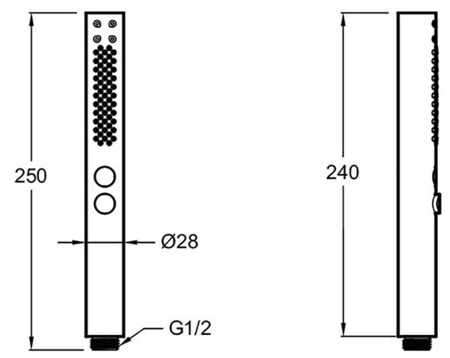 Ручной душ Jacob Delafon Shift+ E21335-CP