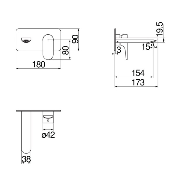 Смеситель для раковины Nobili Yoyo YO126198CR