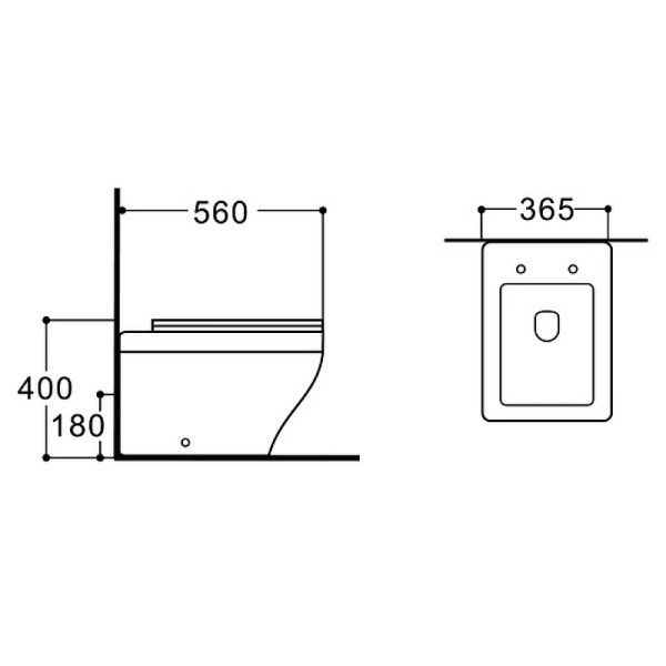 Приставной безободковый унитаз Aquatek АМАДЕО  AQ1964-00 микролифт