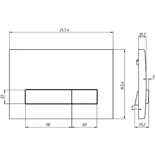 Комплект унитаза с инсталляцией Berges Wasserhaus Atom 042447