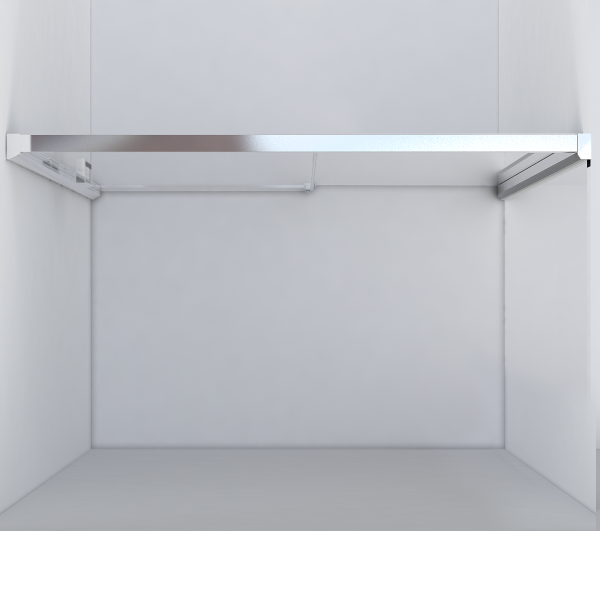 Душевая дверь Vincea Lugano VDS-1L140CL-1, (140х195) хром, стекло прозрачное