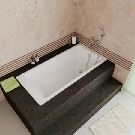 Ванна чугунная (170х70) Delice Parallel DLR220505RB с отверстиями под ручки