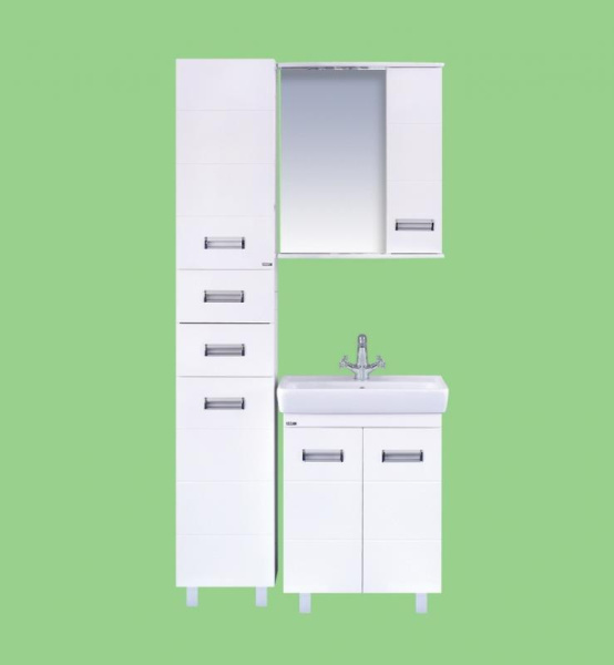 Пенал с бельевой корзиной Misty Селена 35  П-Сел05035-01БкП правый