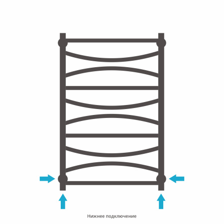Полотенцесушитель водяной Сунержа Ажур (80х50) 00-0255-8050