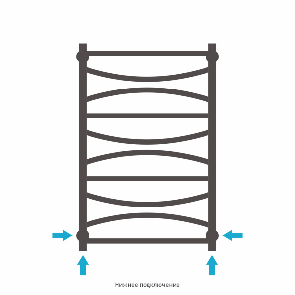 Полотенцесушитель водяной Сунержа Ажур (80х50) 00-0255-8050