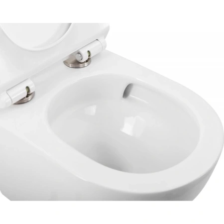 Унитаз подвесной безободковый BelBagno Senso-R BB046CH-TOR/SC с сиденьем микролифт