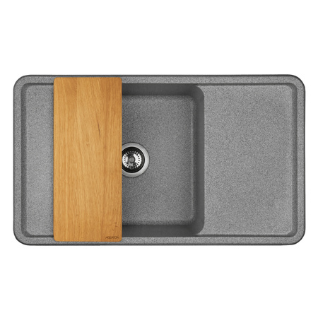 Кухонная мойка Aquaton Беллис 87 1A724832BS230 серый